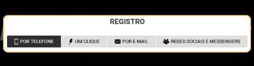 Escolha uma maneira de registrar uma conta